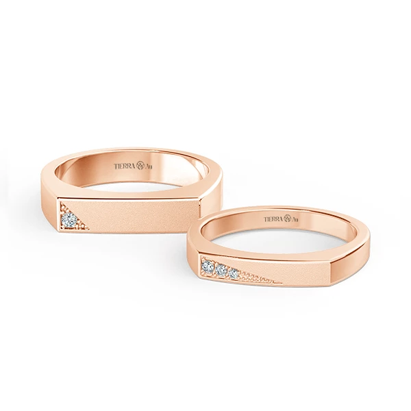 Modern Wedding Band Set NCC2034